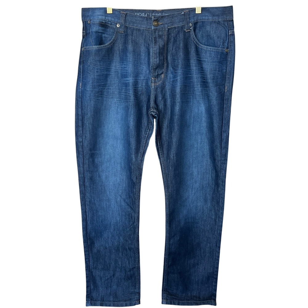 PD&C Authentic Denim Mens Straight Leg Dark Wash Jeans PJ9B5U01 38x32 Classic